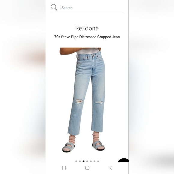 💥💥N.W.T. REDONE 70'S STOVEPIPE JEAN❤️🔥💚SIZE 27/4 - Picture 3 of 6